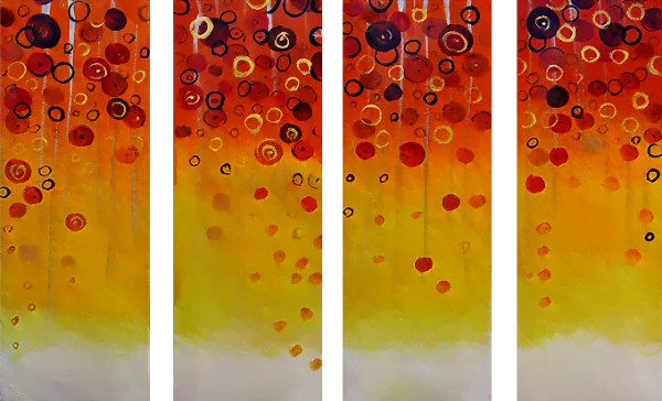 Wandgemälde auf Leinwand – Künstlerischer Herbst im Mai – moderne Gemälde, stimmungsvolle Gemälde für die Wand, abstrakte Gemälde, dekorative Wandgemälde, Kauf und Verkauf von Gemälden