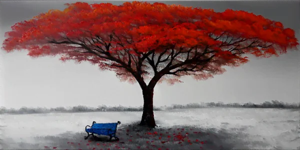 Stenske slike na platnu - Moderna slika Klopica - moderne slike, ambientalne slike za na steno, abstraktne slike, dekorativne stenske slike, nakup in prodaja slik