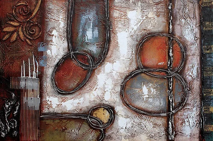 Canvas Paintings - Modern Painting In Space VI - Modern Paintings, Ambient Paintings for the Wall, Abstract Paintings, Decorative Wall Paintings, Purchase and Sale of Paintings.