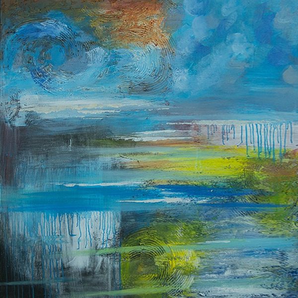 Slike na platnu - Modra - umetniške slike - moderne slike, ambientalne slike za na steno, abstraktne slike, dekorativne stenske slike, nakup in prodaja slik