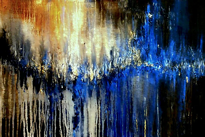 Gemälde auf Leinwand – Blau – Kunstgemälde – moderne Gemälde, stimmungsvolle Wandgemälde, abstrakte Gemälde, dekorative Wandgemälde, Gemälde kaufen und verkaufen