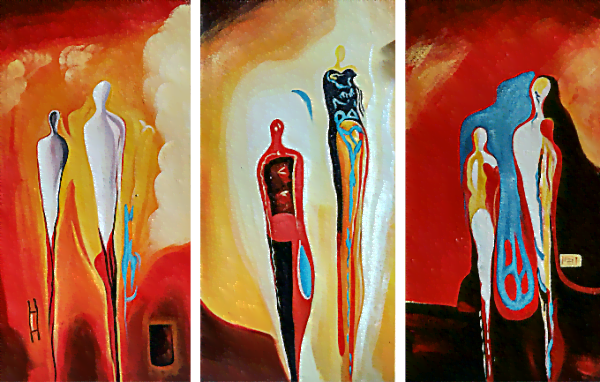 Canvas Paintings - Our Dreams - Modern Multi-Piece Painting - Modern Paintings, Ambient Wall Art, Abstract Art, Decorative Wall Art