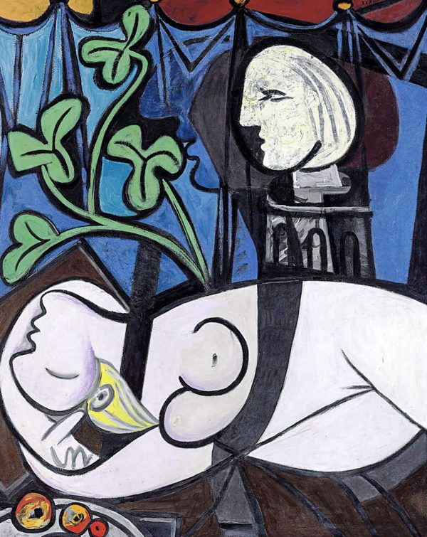 Slike na platnu - Pablo Picasso - Nude, Green Leaves and Bust - Ročno slikane, reprodukcije slik znanih slikarjev, olje na platnu, moderne stenske slike, umetniške slike za na steno, ambientalne, abstraktne, dekorativne stenske slike