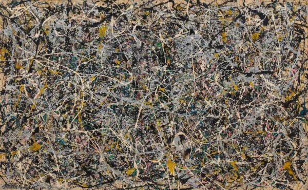 Slike na platnu - Jackson Pollock - Number 1, 1949 - Ročno slikane reprodukcije slike znanih slikarjev, olje na platnu, moderne stenske slike, umetniške slike za na steno, ambientalne, abstraktne, dekorativne stenske slike