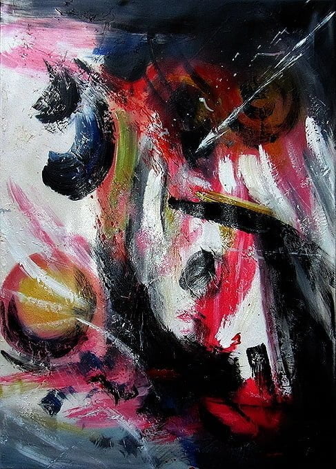 Gemälde auf Leinwand – Lebenswege und Muster meistern – Energiegemälde, moderne, stimmungsvolle, abstrakte, dekorative Wandgemälde