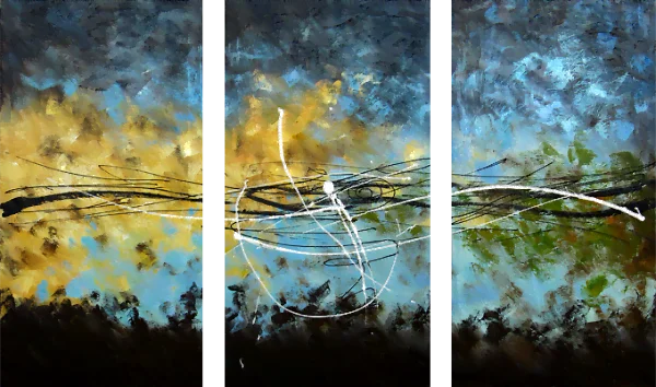 Festmények vászonra - Modern festészet Horizont - modern, ambient, absztrakt, dekoratív falfestményeksikea Horizon - modern, ambient, absztrakt, dekoratív festmények vászonra, falfestmények