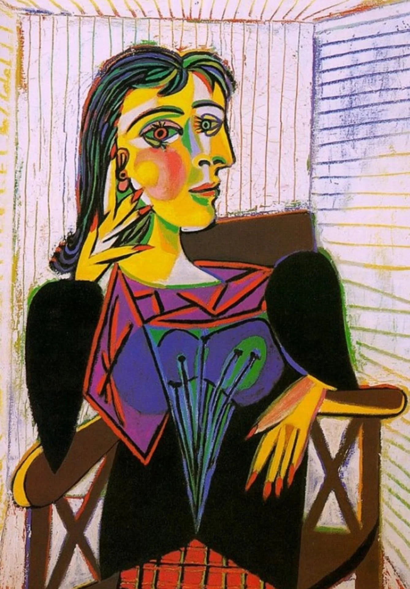Pablo Picasso – Porträt der Dora Maar – handgemalte Reproduktion auf Leinwand