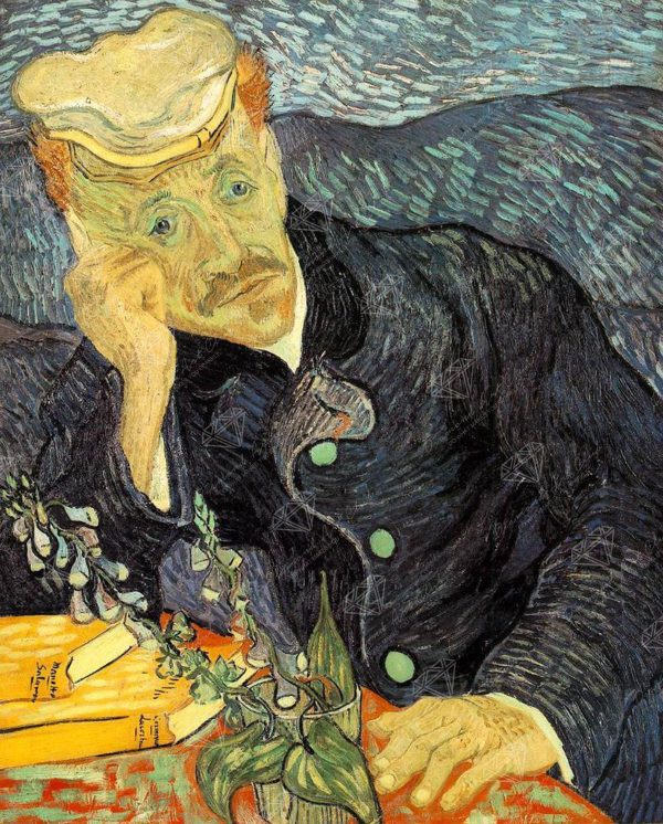Vincent Van Gogh - Portrait of Dr. Gachet - Ročno naslikane reprodukcije znanih slikarjev, moderne stenske slike, umetniške slike za na steno