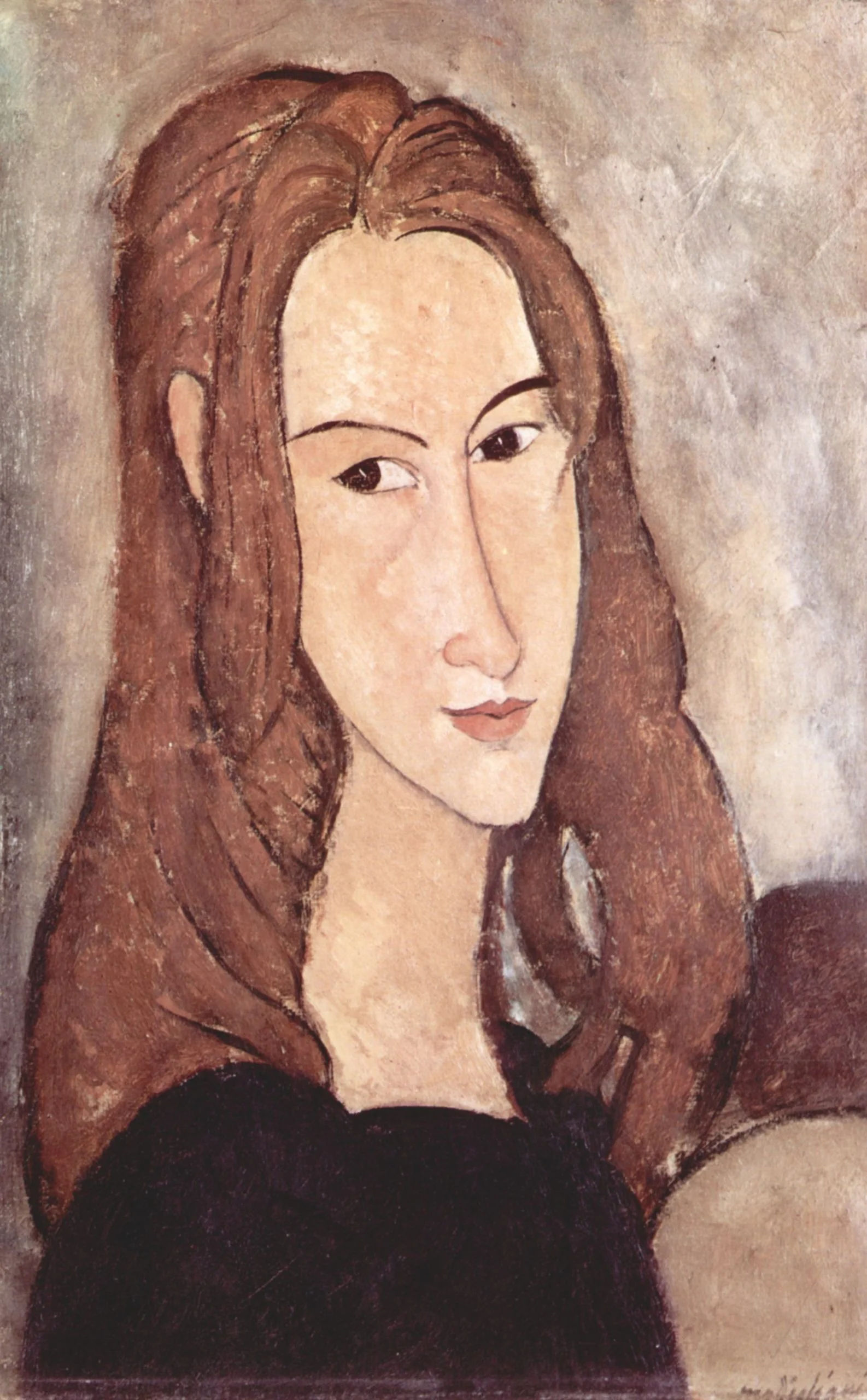 Amedeo Modigliani – Bildnis Jeanne Hébuterne II – handgemalte Reproduktion auf Leinwand
