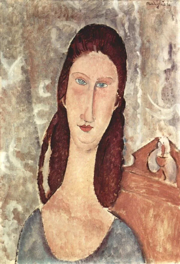 Amedeo Modigliani - Portrait of Jeanne Hébuterne III - Reprodukcije znanih slikarjev, moderne stenske slike, umetniške slike za na steno