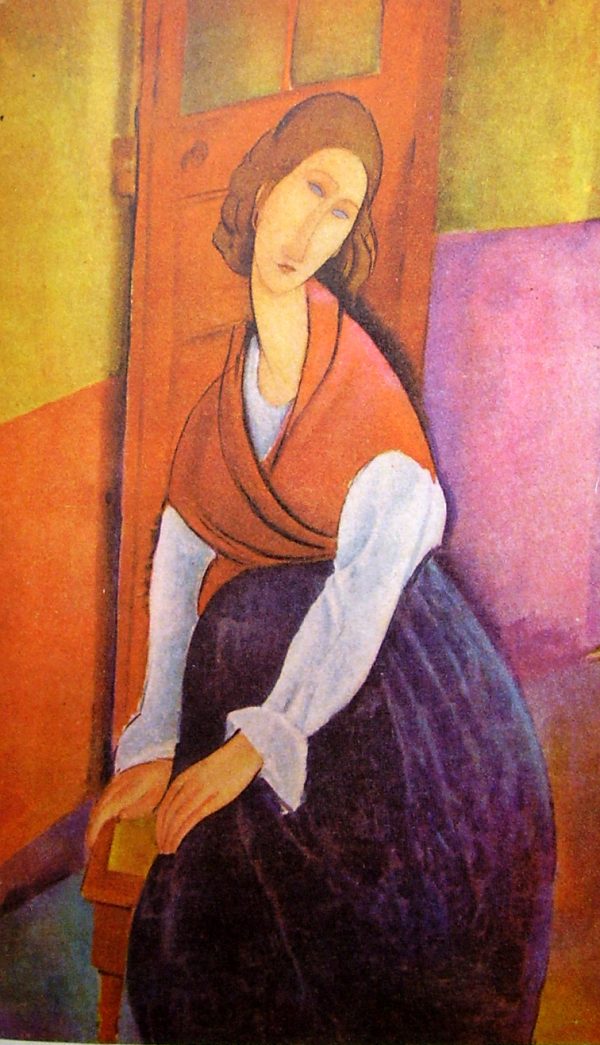 Amedeo Modigliani - Portrait of Jeanne Hébuterne VI - Reprodukcije znanih slikarjev, moderne stenske slike, umetniške slike za na steno