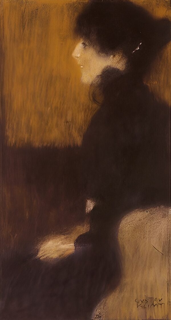 Gustav Klimt - Portrait of a Lady - Ročno naslikane reprodukcije znanih slikarjev, moderne stenske slike, umetniške slike za na steno