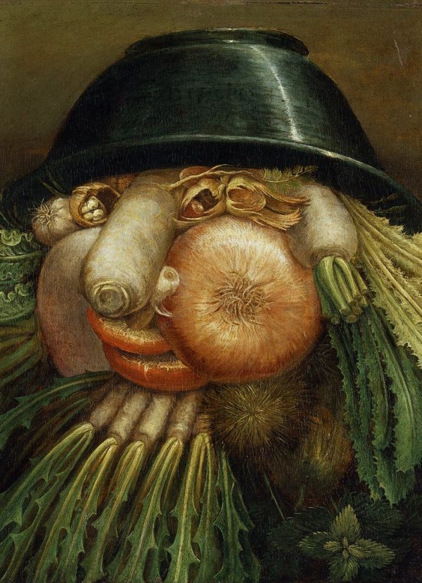 Giuseppe Arcimboldo - Portrait with Vegetables (The Greengrocer) (Porträt mit Gemüse) - Gemälde, Porträt, vegetarische Motive