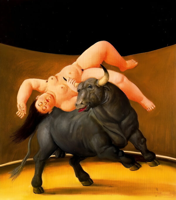 Fernando Botero - Rape of Europe - Reprodukcije znanih slikarjev, moderne stenske slike, umetniške slike za na steno