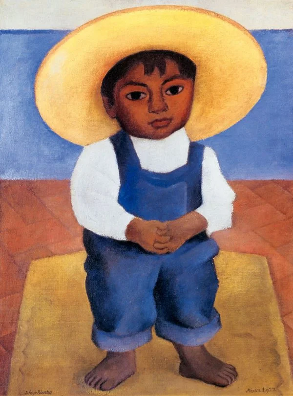 Diego Rivera - Retrato de ignacio - Reprodukcije znanih slikarjev, moderne stenske slike, umetniške slike za na steno