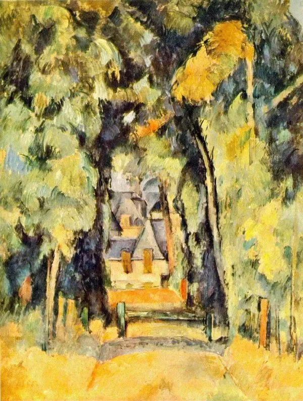 Paul Cezanne - Road at Chantilly - Ročno naslikane reprodukcije znanih slikarjev, moderne stenske slike, umetniške slike za na steno
