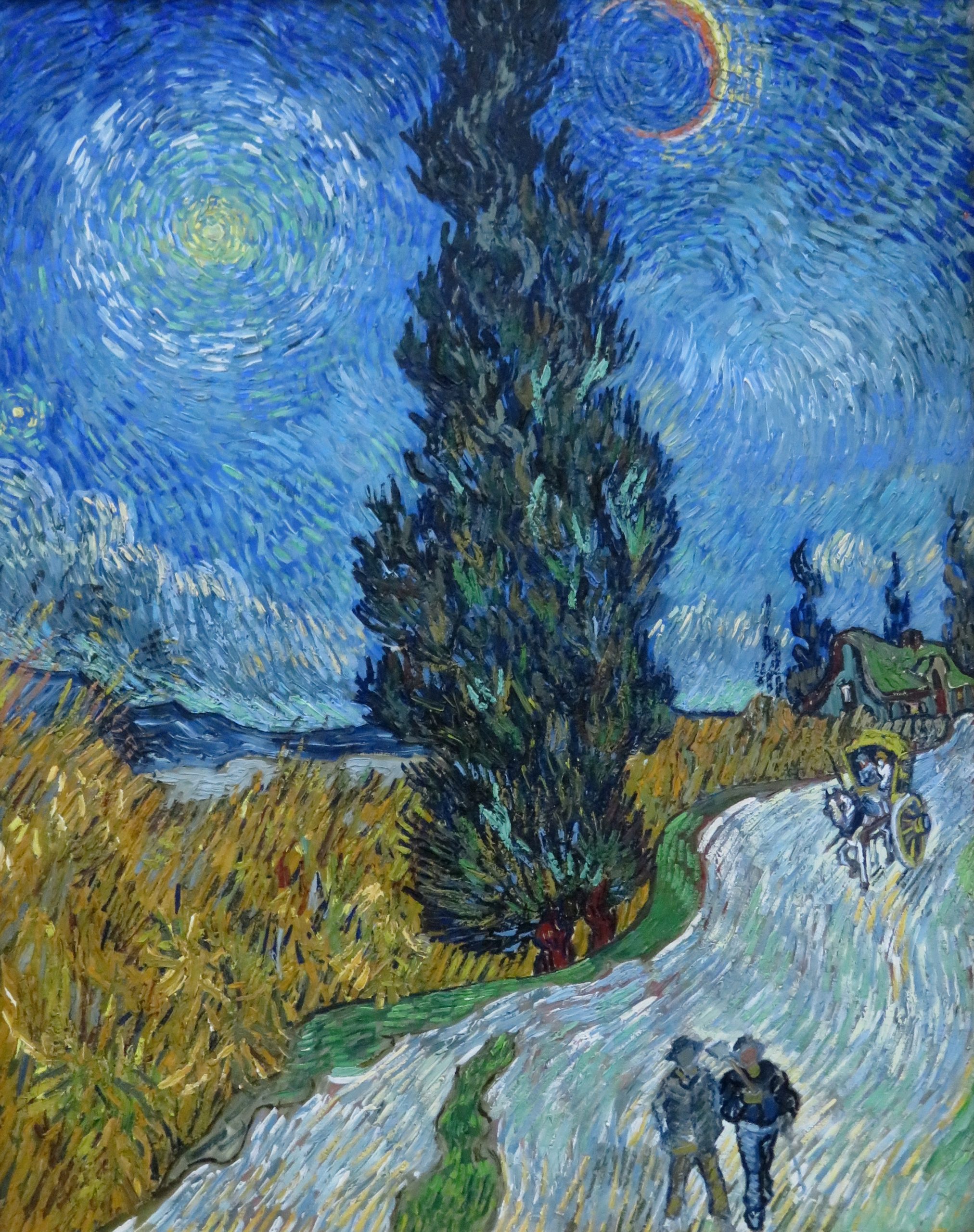 Vincent Van Gogh - Road with Cypress and Star