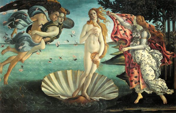 Sandro Botticelli - Rojstvo venere - Ročno naslikane reprodukcije znanih slikarjev, moderne stenske slike, umetniške slike za na steno