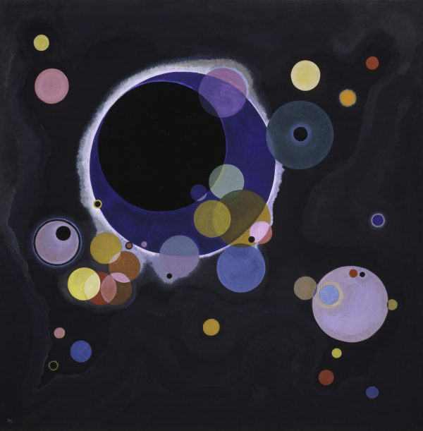 Vasilij Kandinski - Several Circles (Einige Kreise) - Ročno naslikane reprodukcije znanih slikarjev, moderne stenske slike, umetniške slike za na steno