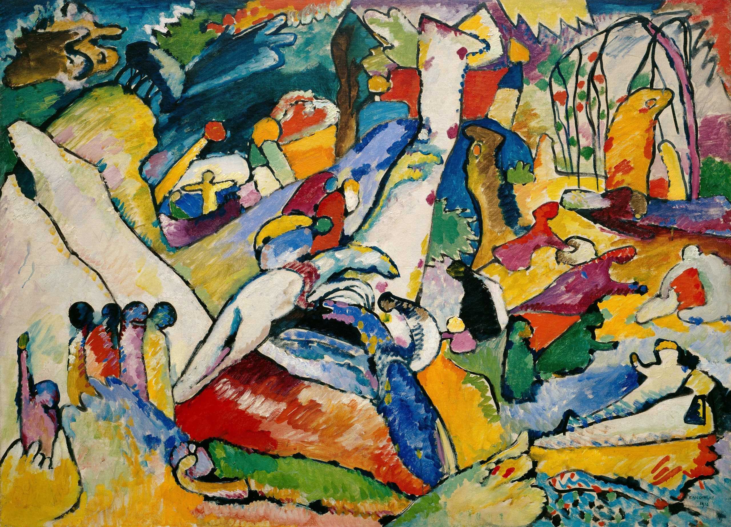 Vasilij Kandinski - Sketch for Composition II (Skizze für Komposition II) Gemälde, Leinwandbilder