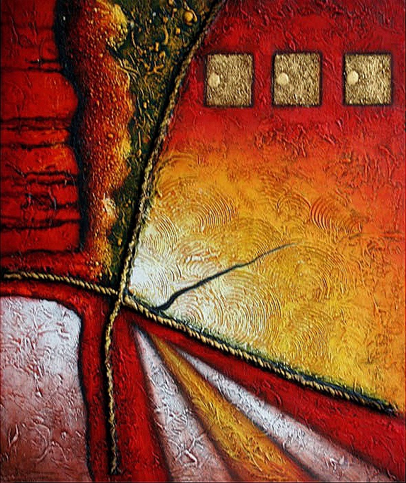 Slika-Linija moderne, dekorativne, ambientalne ročno naslikane stenske slike