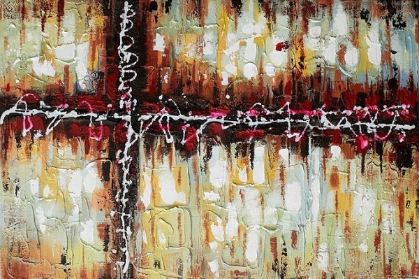 Slika-Misel-III moderne, dekorativne, ambientalne ročno naslikane stenske slike