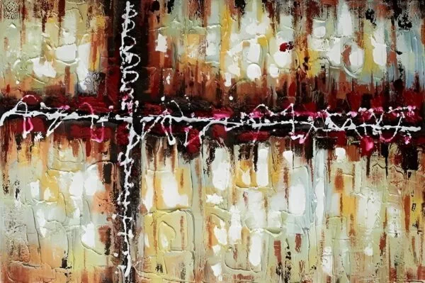 Painting: Thought III - Modern Hand-Painted Wall Art
