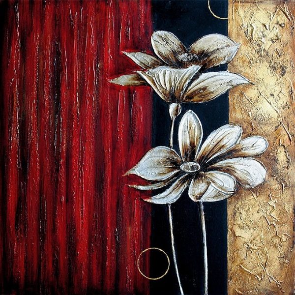 Painting: Thought II - Modern Hand-Painted Wall Art