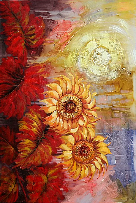 Slika-Suncokreti-Ja-Moderna-slika Moderne slike na platnu