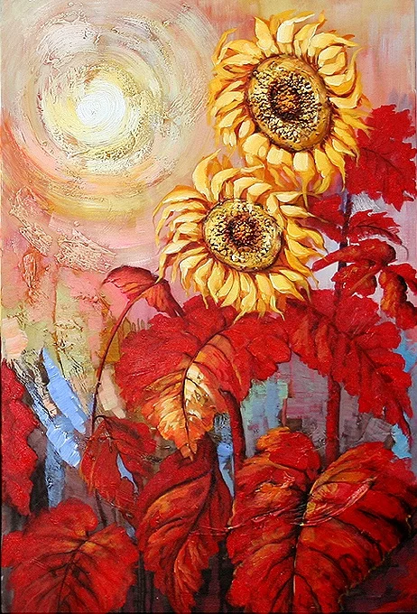 Slika-Suncokreti-II-Moderna-slika Moderne slike na platnu