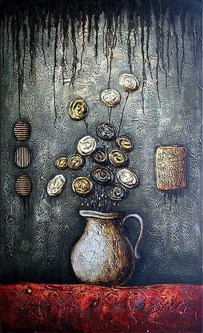 Slika-Vaza-III Moderne, dekorativne, ambientalne slike na platnu