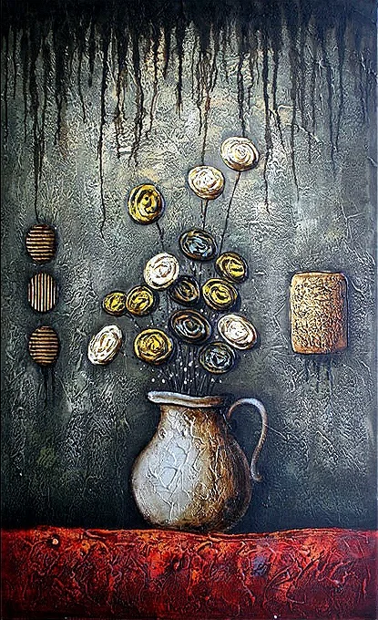 Slika-Vaza-III Moderne, dekorativne, ambientalne slike na platnu