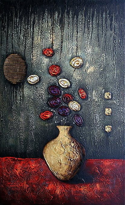 Slika-Vaza-II Moderne, dekorativne, ambientalne slike na platnu