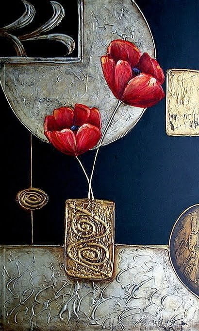 Slika-Vaza-IV- Moderne, dekorativne, ambientalne slike na platnu