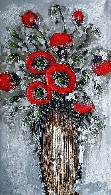 Slika-Vaza Moderne, dekorativne, ambientalne slike na platnu