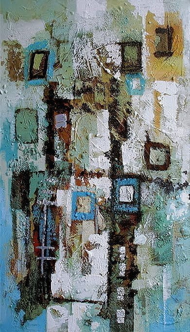 Slika-Zgodbe-II Moderne, dekorativne, ambientalne slike na platnu