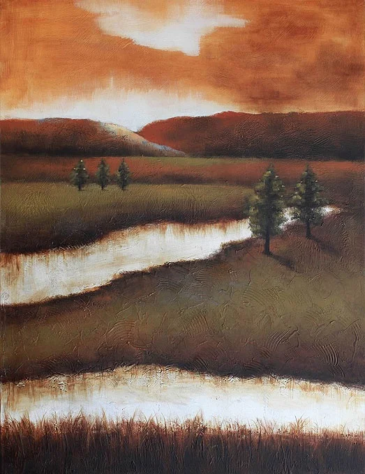 Slika-rijeka-kroz-krajolik-II Moderne slike na platnu