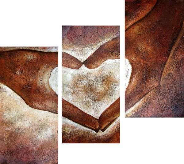 Srce-v-roki-moderna-stenska-slika Reprodukcije znanih slikarjev, moderne stenske slike, umetniške slike za na steno