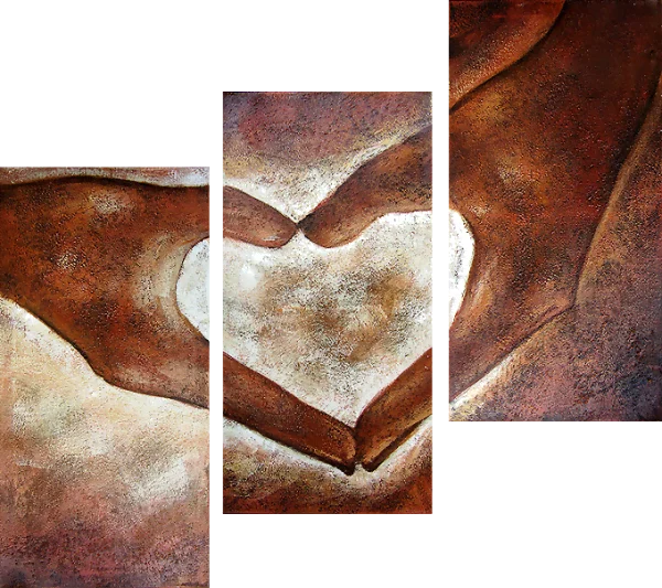 Cuore-in-mano-quadro-moderno Riproduzioni di pittori famosi, quadri moderni, wall art