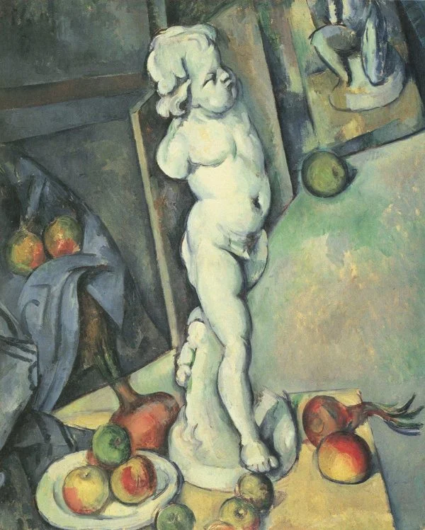 Paul Cezanne - Still life with Plaster Cast - Ročno naslikane reprodukcije znanih slikarjev, moderne stenske slike, umetniške slike za na steno