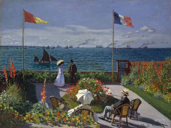 Claude Monet - Terrace at the Seaside, Sainte-Adresse