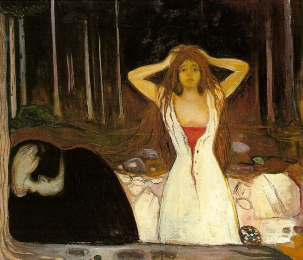 Edvard Munch - The Ash - Ročno naslikane reprodukcije znanih slikarjev, moderne stenske slike, umetniške slike za na steno