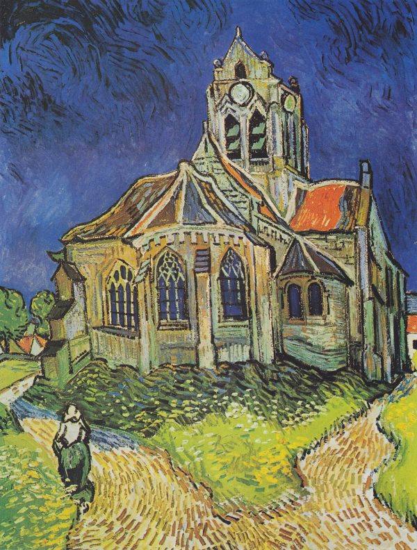 Vincent Van Gogh - The Church at Auvers-sur-Oise - Ročno naslikane reprodukcije znanih slikarjev, moderne stenske slike, umetniške slike za na steno