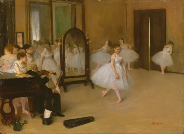 Edgar Degas - The Dancing Class - Ročno naslikane reprodukcije znanih slikarjev, moderne stenske slike, umetniške slike za na steno