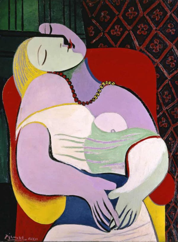 Pablo Picasso - The Dream (Marie-Thérèse) - Ročno naslikane reprodukcije znanih slikarjev, moderne stenske slike, umetniške slike za na steno