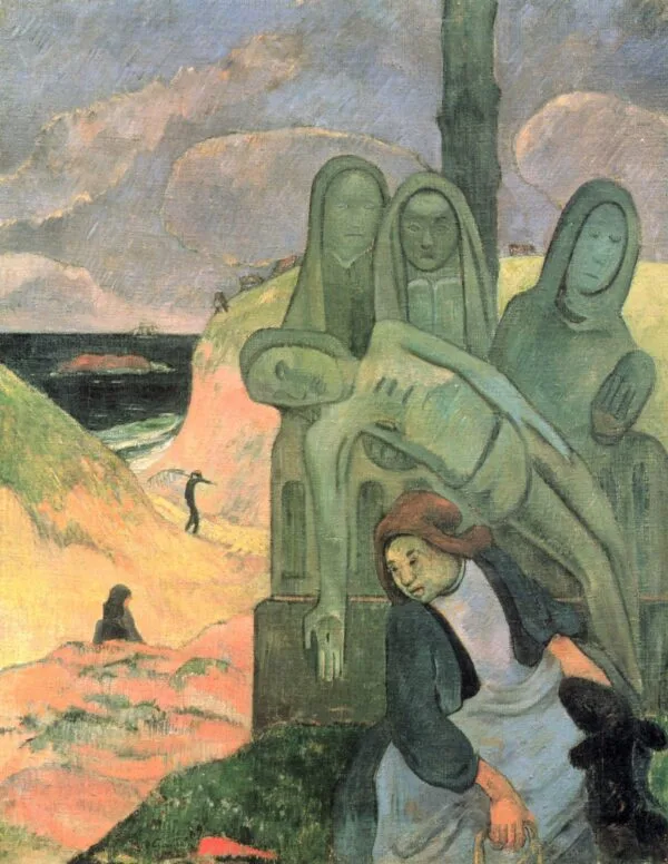 Paul Gauguin - The Green Christ - Ročno naslikane reprodukcije znanih slikarjev, moderne stenske slike, umetniške slike za na steno