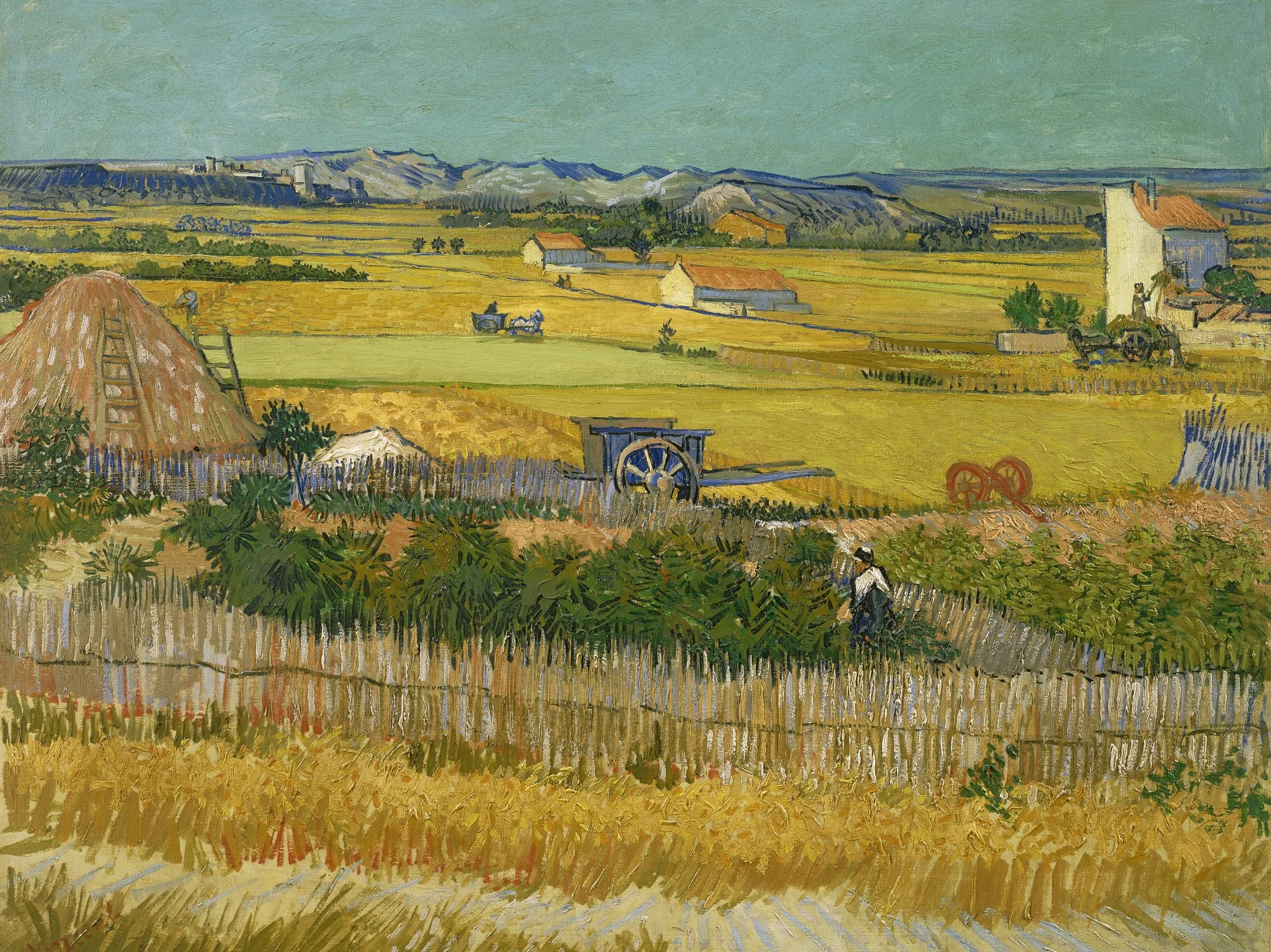 Vincent van Gogh – Die Ernte – handgemalte Reproduktion auf Leinwand