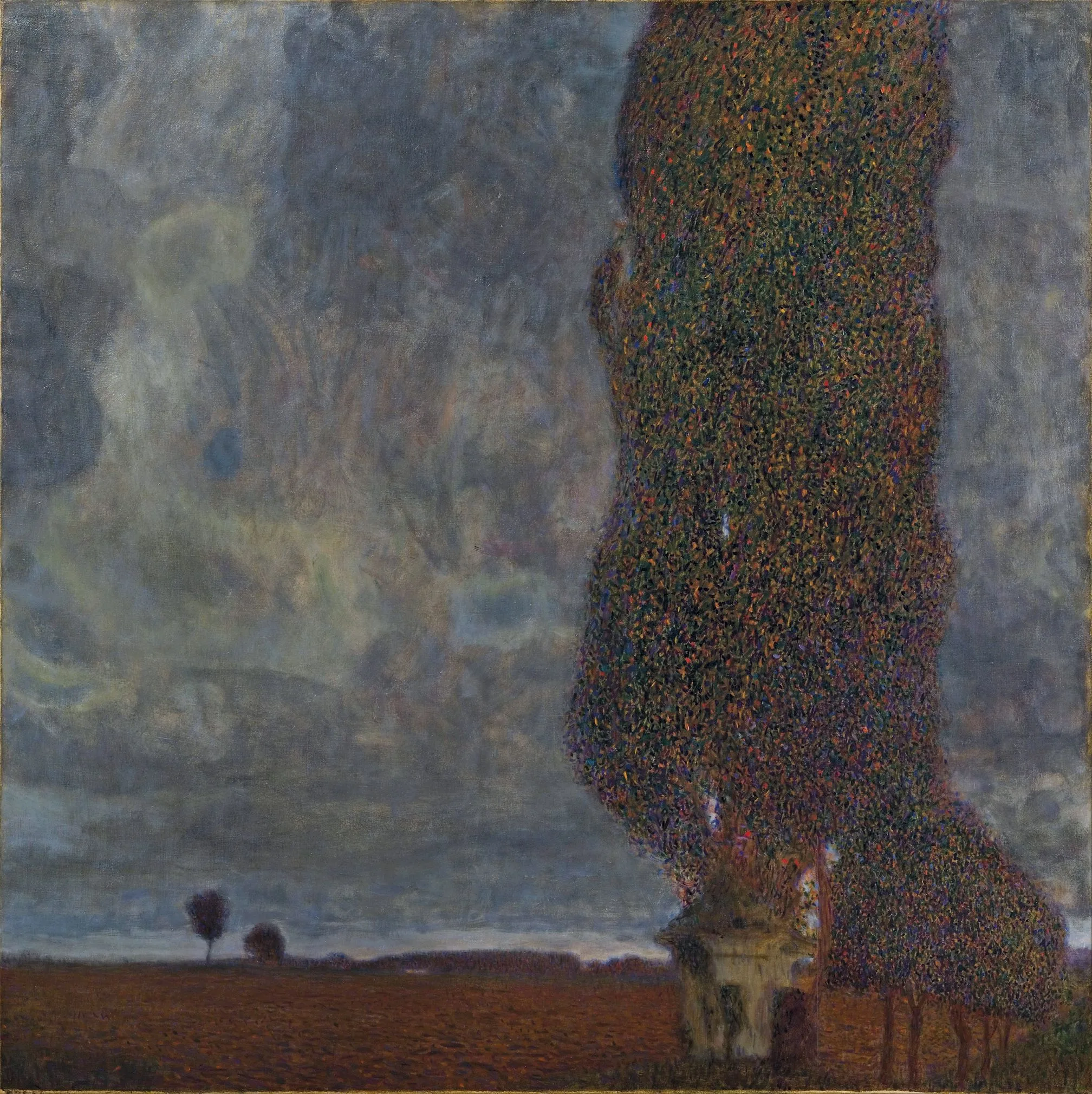 Gustav Klimt - Velika topola II (Nadolazeća oluja) - Ručno naslikane reprodukcije poznatih slikara, moderne zidne slike, umjetničke slike za zid