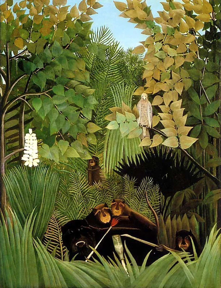 Henri Rousseau – Die fröhlichen Spaßmacher – handgemalte Reproduktion auf Leinwand