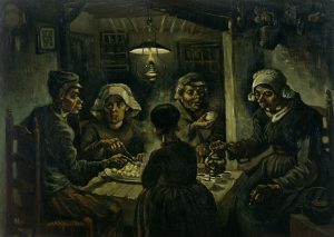 Vincent Van Gogh - The Potato Eaters. Ročno naslikane reprodukcije znanih slikarjev, moderne stenske slike, umetniške slike za na steno